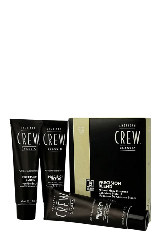 American Crew Precision Blend Erkeklere Özel Amonyaksız Saç Boyası 3x40 ml | 7/8 Light - American Crew 