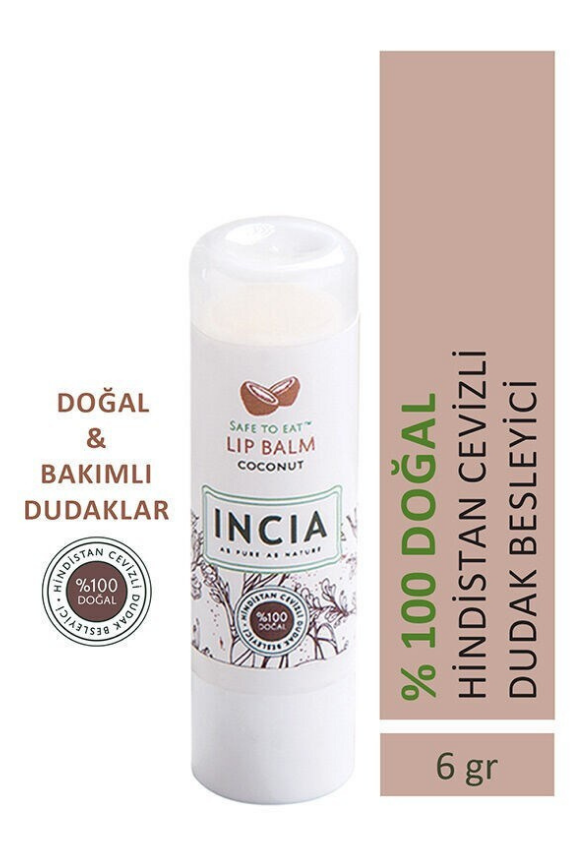 INCIA %100 Doğal Hindistan Cevizli Dudak Besleyici 6g - 1