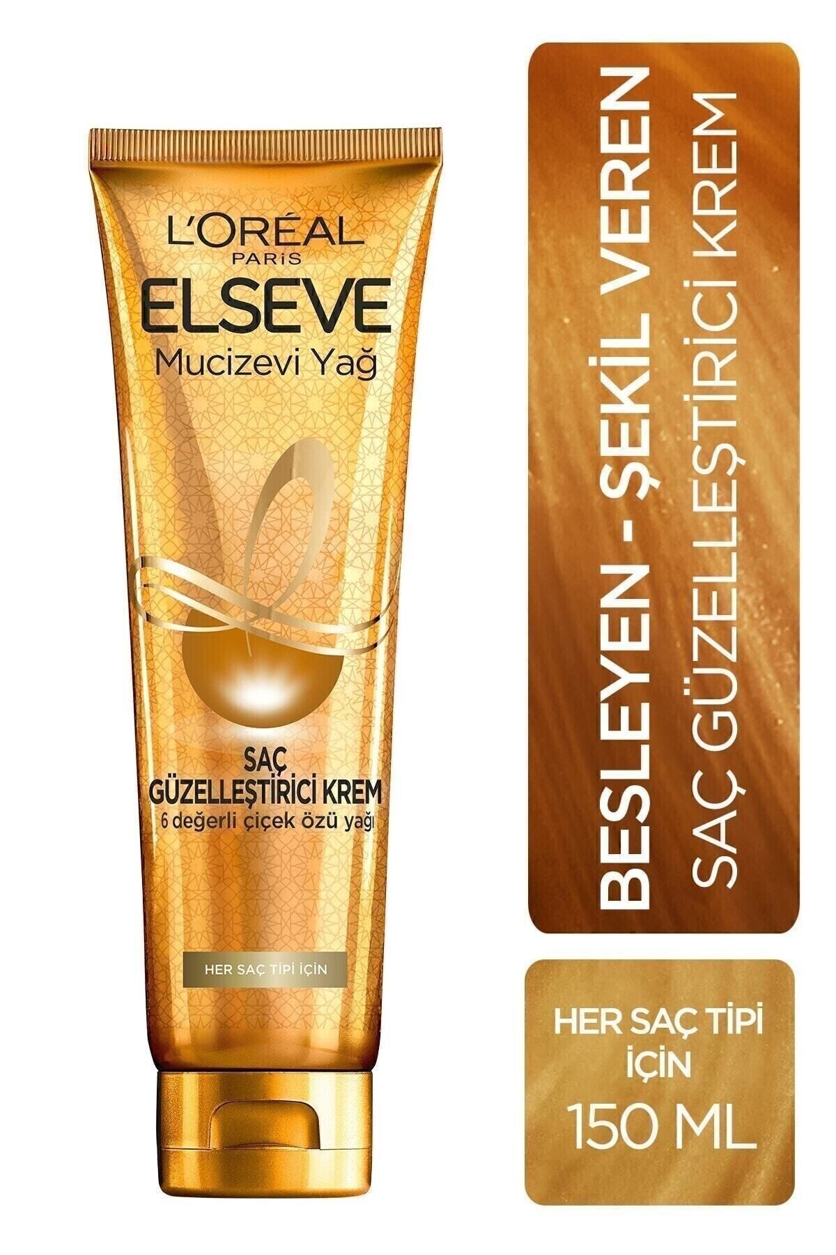 L'Oréal Paris Elseve Mucizevi Yağ Saç Güzelleştirici Krem 150 ml - Her Saç Tipi - L'Oreal Paris