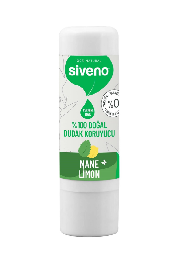 SİVENO %100 Doğal Dudak Koruyucu – Nane & Limon 6g - SİVENO 